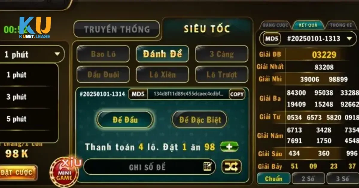 Lợi ích khi chơi lô đề siêu tốc tại KUBET